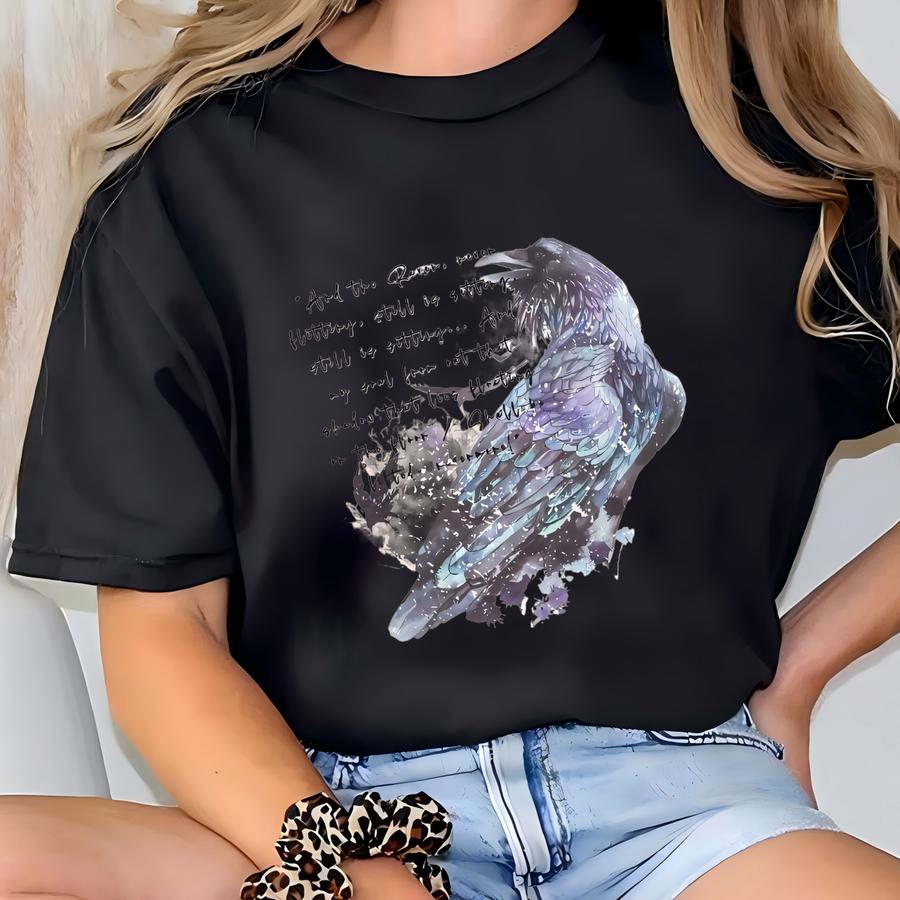 Edgar Allan Poe Raven Shirt Edgar Allan Poe Shirt Halloween Poe Raven Edgar Allen Poe Raven Edgar Poe Raven Poe Shirt The Raven Edgar Poe T-shirt