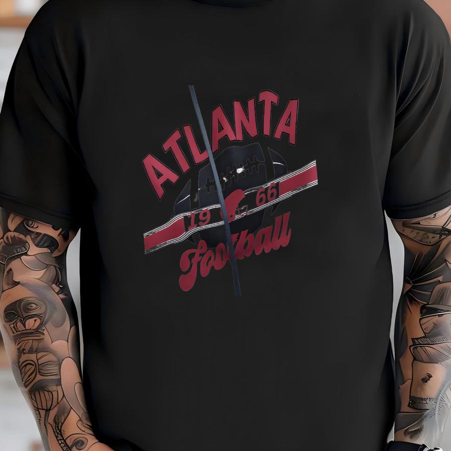 Atlanta Football Retro Cropped Shirt, Vintage Atlanta Falcon Crop Top, Throwback Falcon Boxy Fit Tee, Women's Atl Falcon Crop Crewneck Shirt T-shirt
