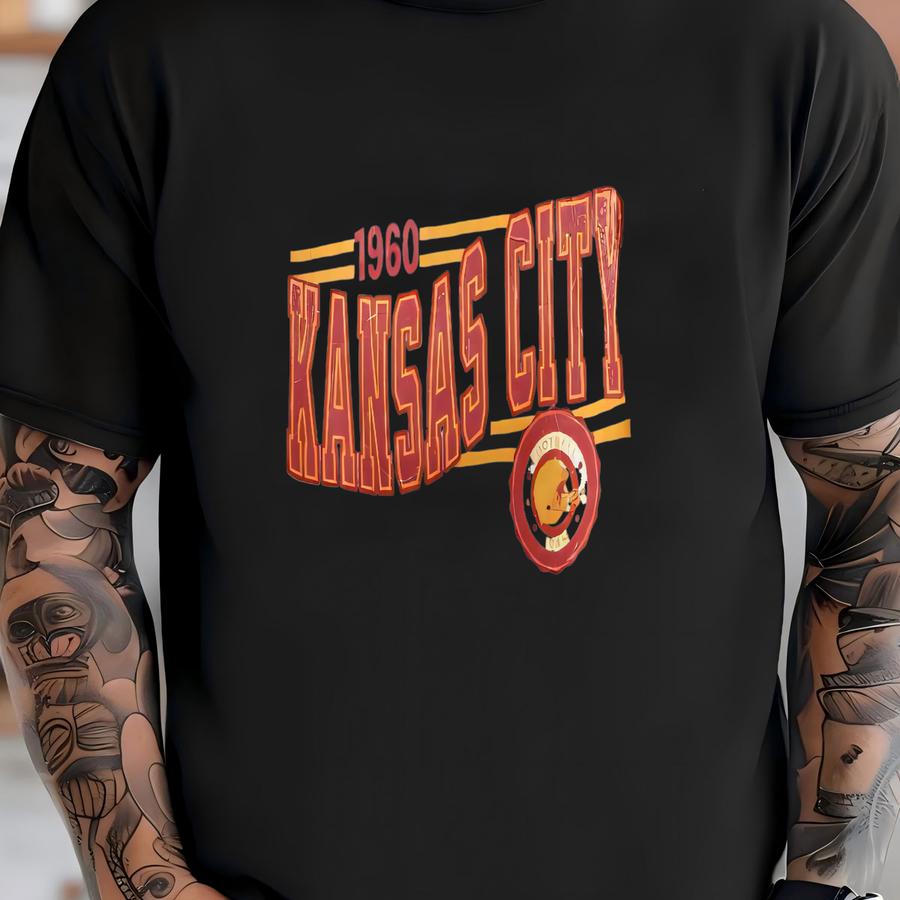 Kansas City Football Retro Crewneck Sweatshirt, Chief Retro Stripe Sve Sweatshirt, Kc Chief Unisex Shirt, Game Day Shirt, Chief Fan Gift T-shirt