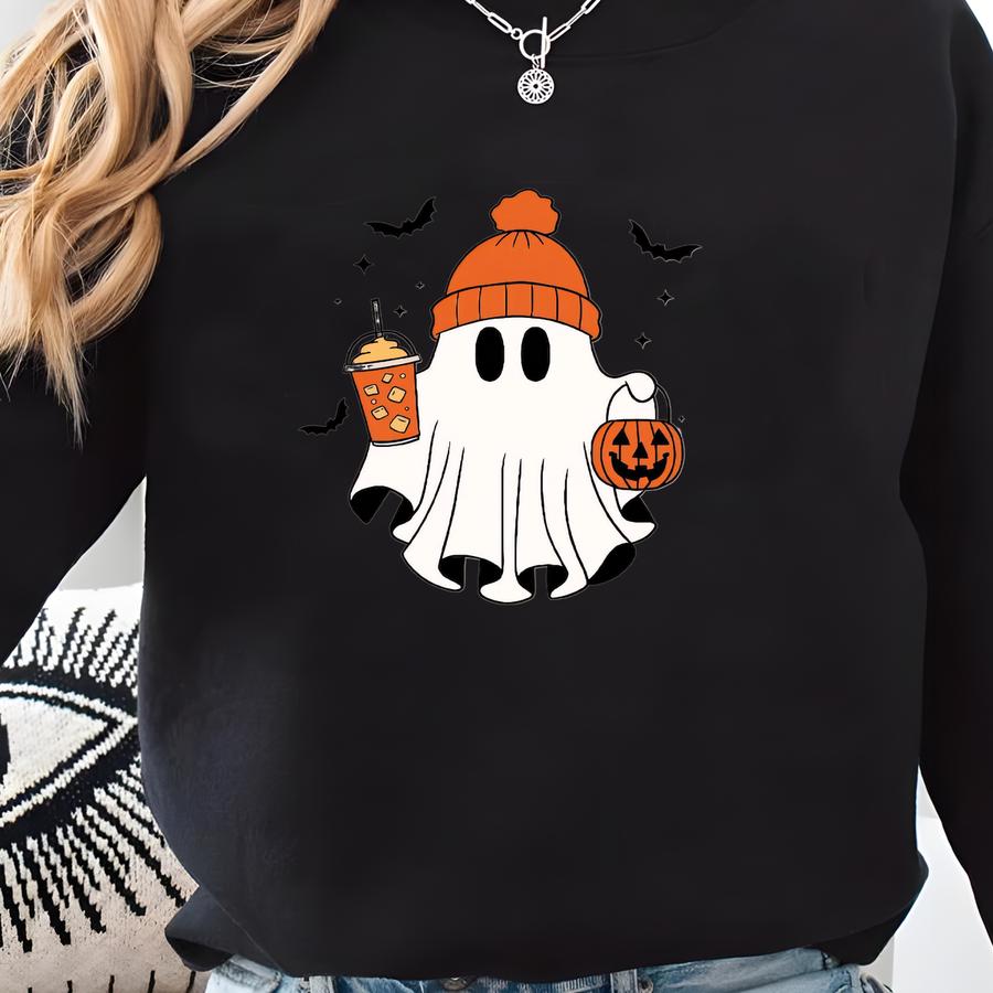 Halloween Ghost Shirt, Cute Ghost Shirt, Cute Fall Shirt, Little Ghost Ice Coffee Shirt, Ghost Sweatshirt,cute Spooky Coffee Sweatshirt Sweatshirt Halloween Ghost Shirt, Cute Ghost Shirt, Cute Fall Shirt, Little Ghost Ice Coffee Shirt, Ghost Sweatshirt,cute Spooky Coffee Sweatshirt Sweatshirt