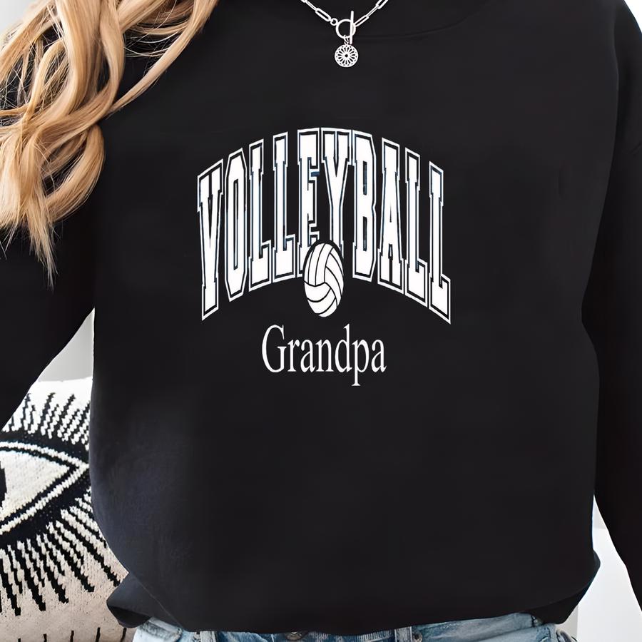 Personalized Volleyball Grandpa T-shirt: Gift For Grandfather Sweatshirt