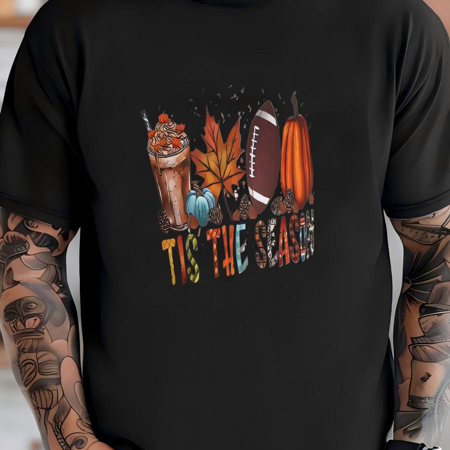 Fall Football Pumpkin Unisex Tee - Tis The Season! T-shirt