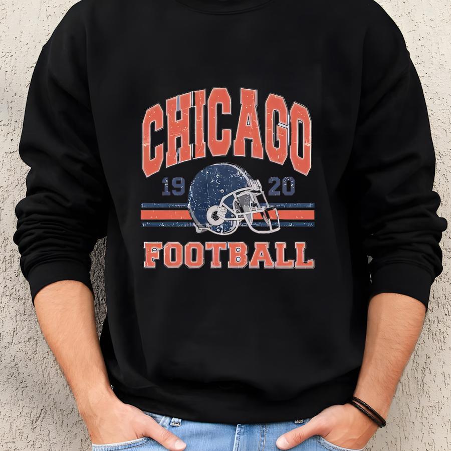 Chicago Football 1920s Sweatshirt: Retro Sports Tee Sweatshirt