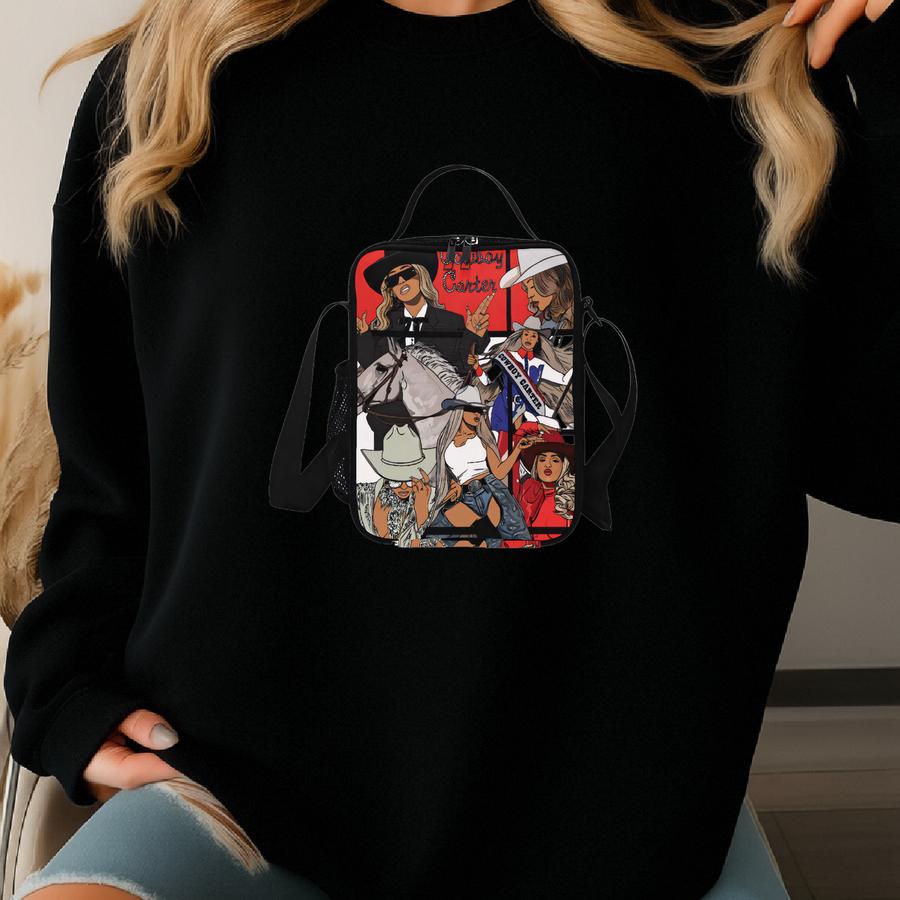 Beyoncé Cowboy Carter Crossbody Lunch Sweatshirt