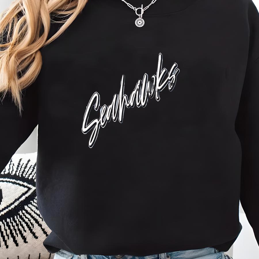 Seahawks Checkered Svg, Png, Dxf, Jpg, Eps, Retro Seahawks Sport Shirt Sublimation Design, Seahawks School Mascot  Sweatshirt