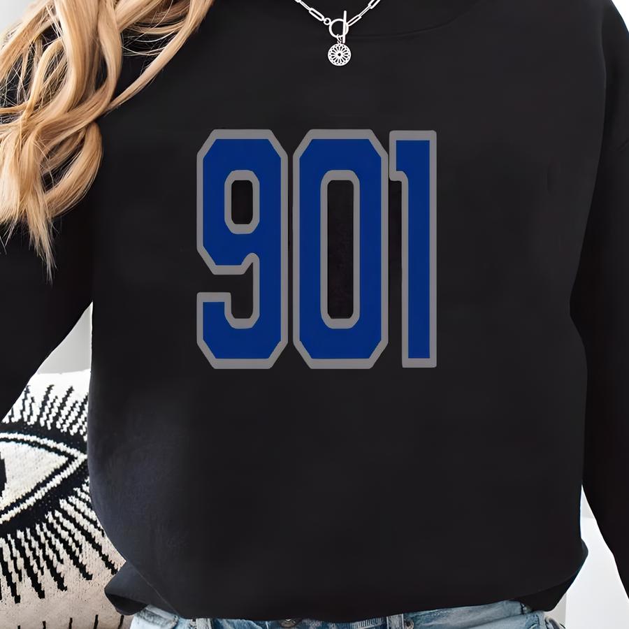 901 Area Code West Tn Unisex Short Sve Tee West Tennessee T-shirt 901 Mid-south Shirt Memphis Gift Shelby Fayette Germantown Cordova Son Sweatshirt
