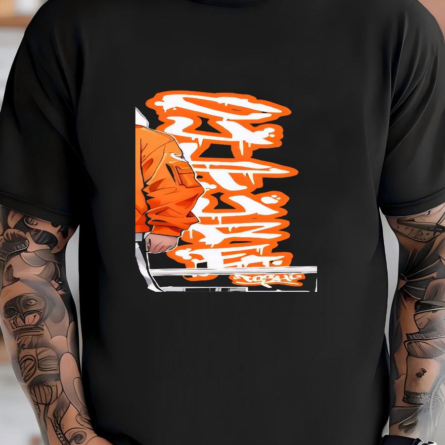 B-boy Culture Tee - Unisex Adult Hoodie With Graffiti-style Breakdancing Design - Hip Hop Anime Art Graphic Tee T-shirt