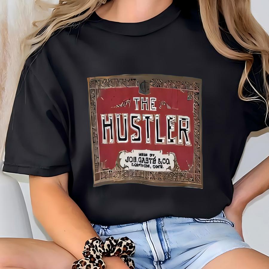 Vintage 90s The Hustler Sweatshirt L Size Green Colour T-shirt