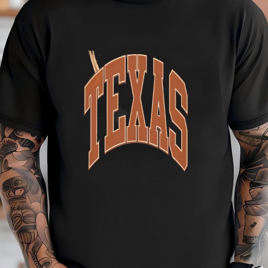 Texas Shirt, Game Day Shirt, Texas Football, Varsity Letter, Vintage Texas Shirt, Texas State Pride, Cute Texas Gift T-shirt