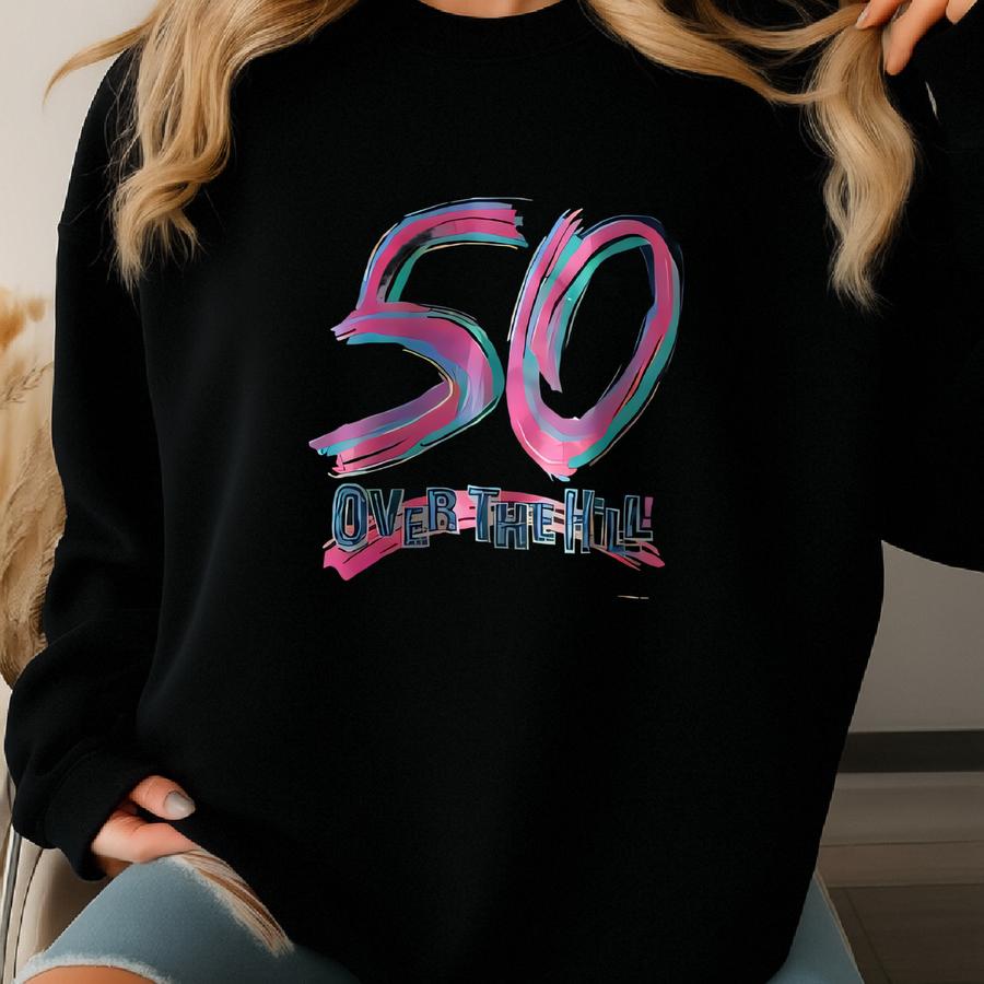 Vintage 1990's Single Stitch Funny Comedy Over The Hill T-shirt - Large Sweatshirt