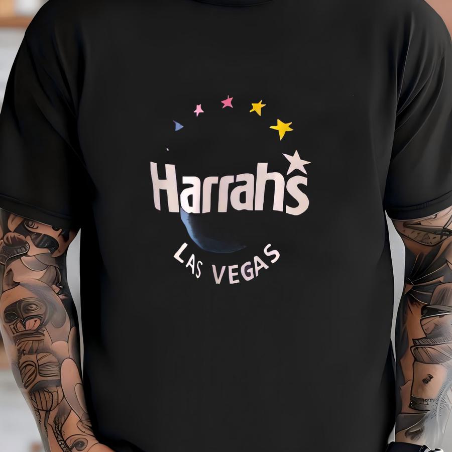 Vintage 1990’s Single Stitch Harrah’s Las Vegas Purple Hoodie - Large T-shirt