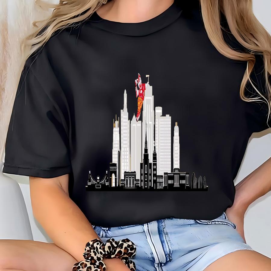 Kansas City Football Mascot City Tee | Kc Kong | City Shirt T-shirt
