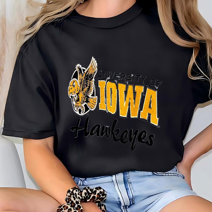Vtg Iowa Hawkeyes Tshirt Size M T-shirt