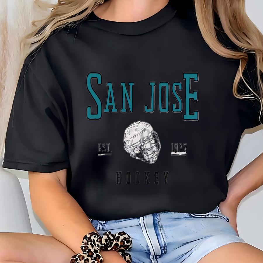 San Jose Hockey Sweatshirt: Sharks Gameday Crewneck T-shirt