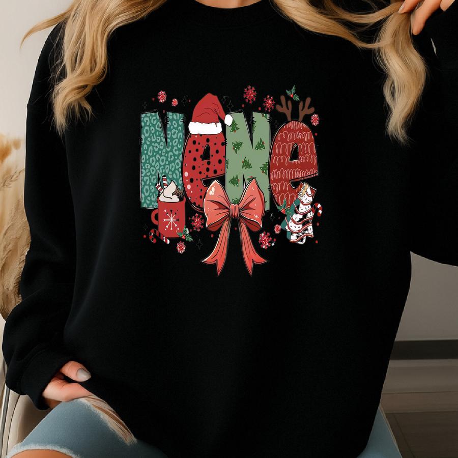 Nene Claus Sweatshirt, Merry Christmas Nene Sweatshirt, Grandma Christmas Gift For Nene Grandma Crewneck Xmas, Santa Shirt, Gift For Her. Sweatshirt