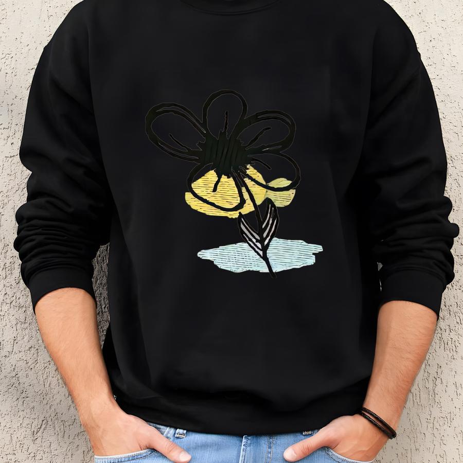 Boho Flower Fanny Pack - Crossbody Option - Matte Collection Sweatshirt