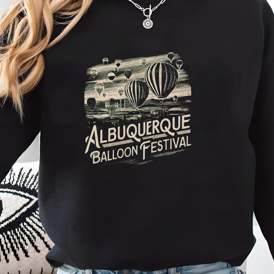 Albuquerque Balloon Festival Sweatshirt Unisex Crewneck, Albuquerque New Mexico Sweatshirt Sweatshirt