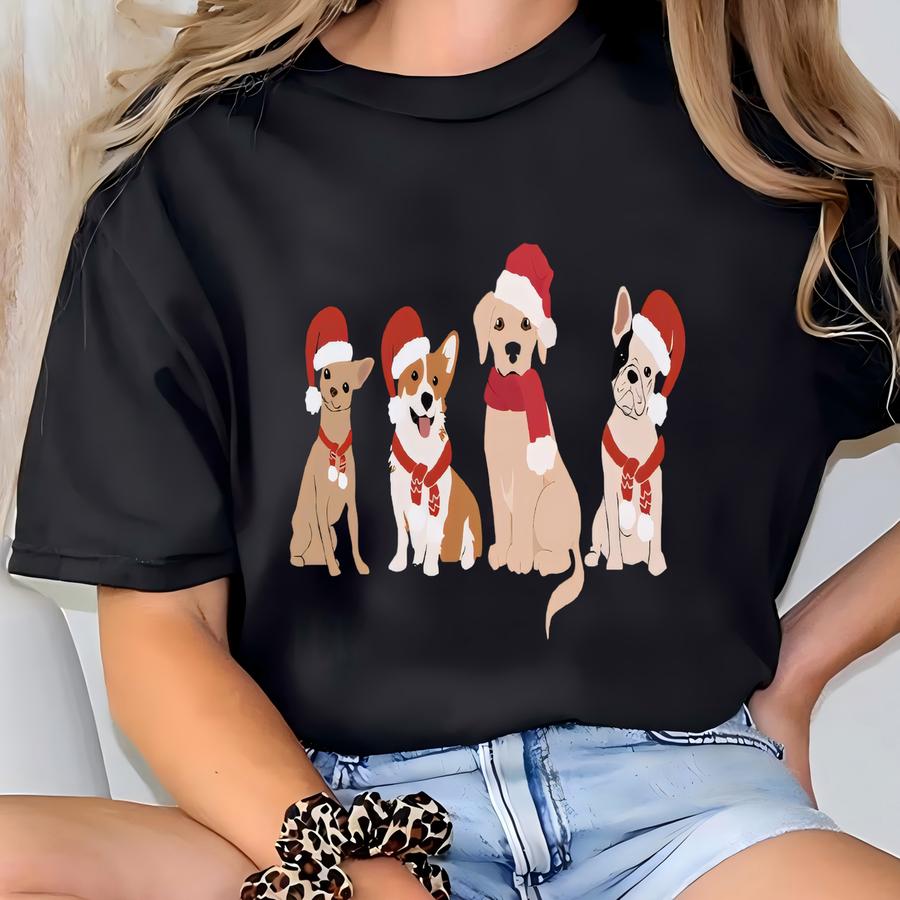 Christmas Dog Tee: Holiday Puppy Sweatshirt T-shirt