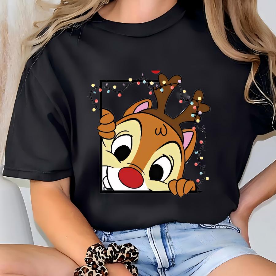 Chip Dale Double Trouble Christmas Sweatshirt, Christmas Family Vacation Hoodie, Chipmunks Gifts, Chip And Dale Sweatshirt T-shirt
