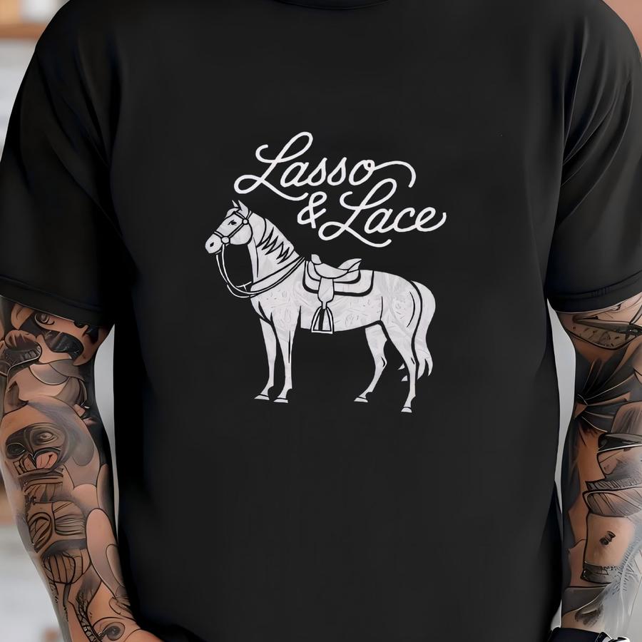 Lasso Lace Western Shirt, Western Graphic Tee, Rodeo Shirt, Cowgirl Aesthetic, Vintage Western Tee, Vintage Rodeo, Gift For Cowgirl T-shirt