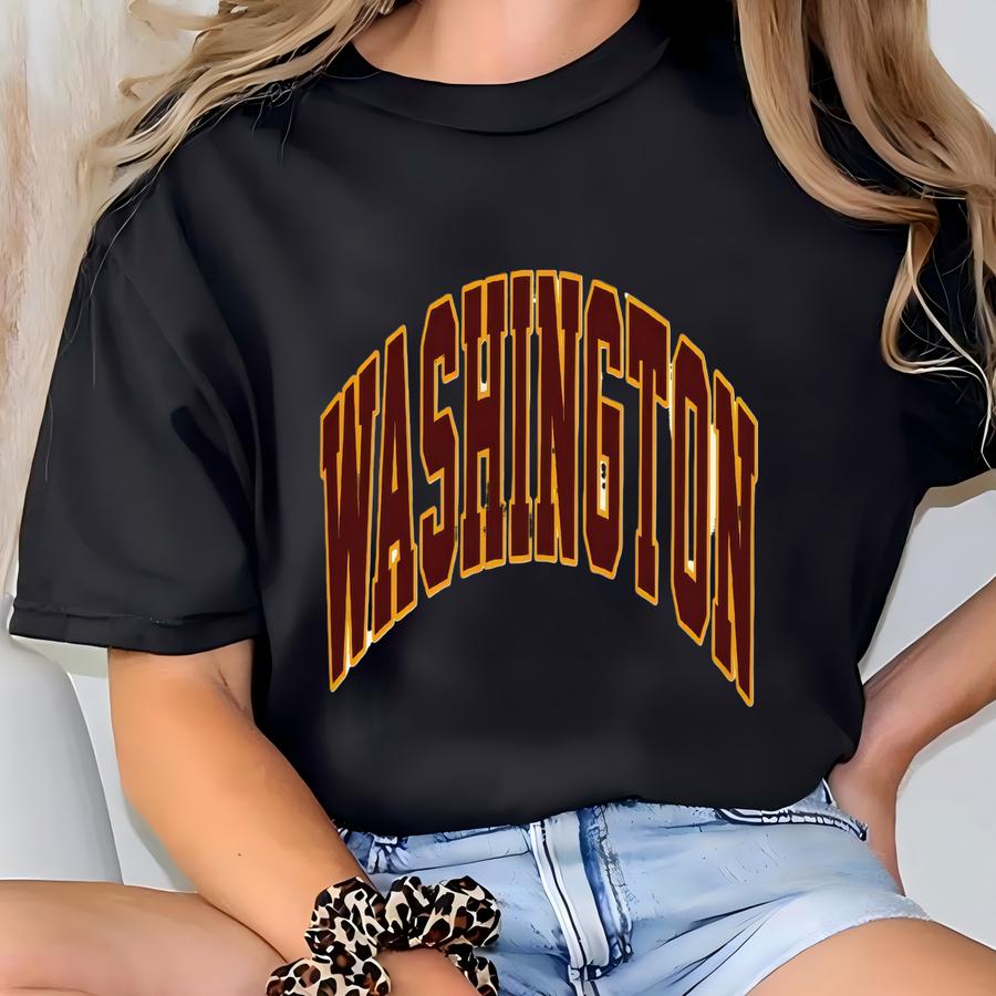 Washington Football 90s Style Sweatshirt, Washington Crewneck Commander Shirt, Washington Fan Gift, Sunday Football Shirt, Game Day T-shirt