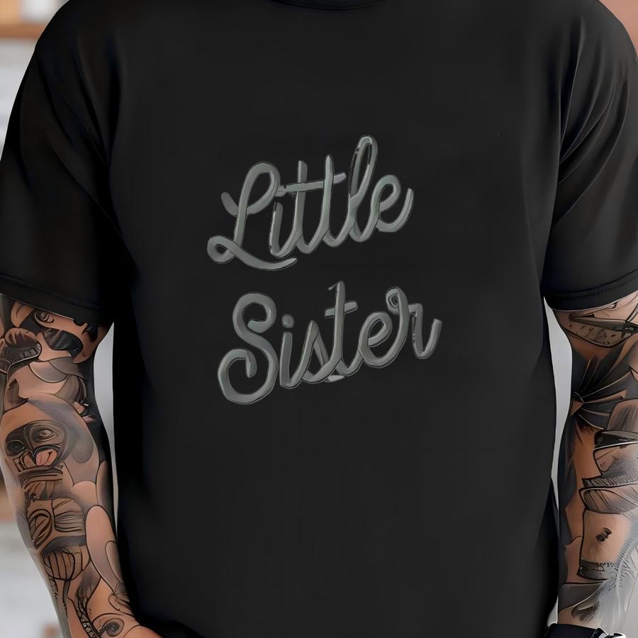 Big Little Sister Sweatshirt Jogger Set: Toddler Track Suit, Pregnancy Announcement Gift T-shirt