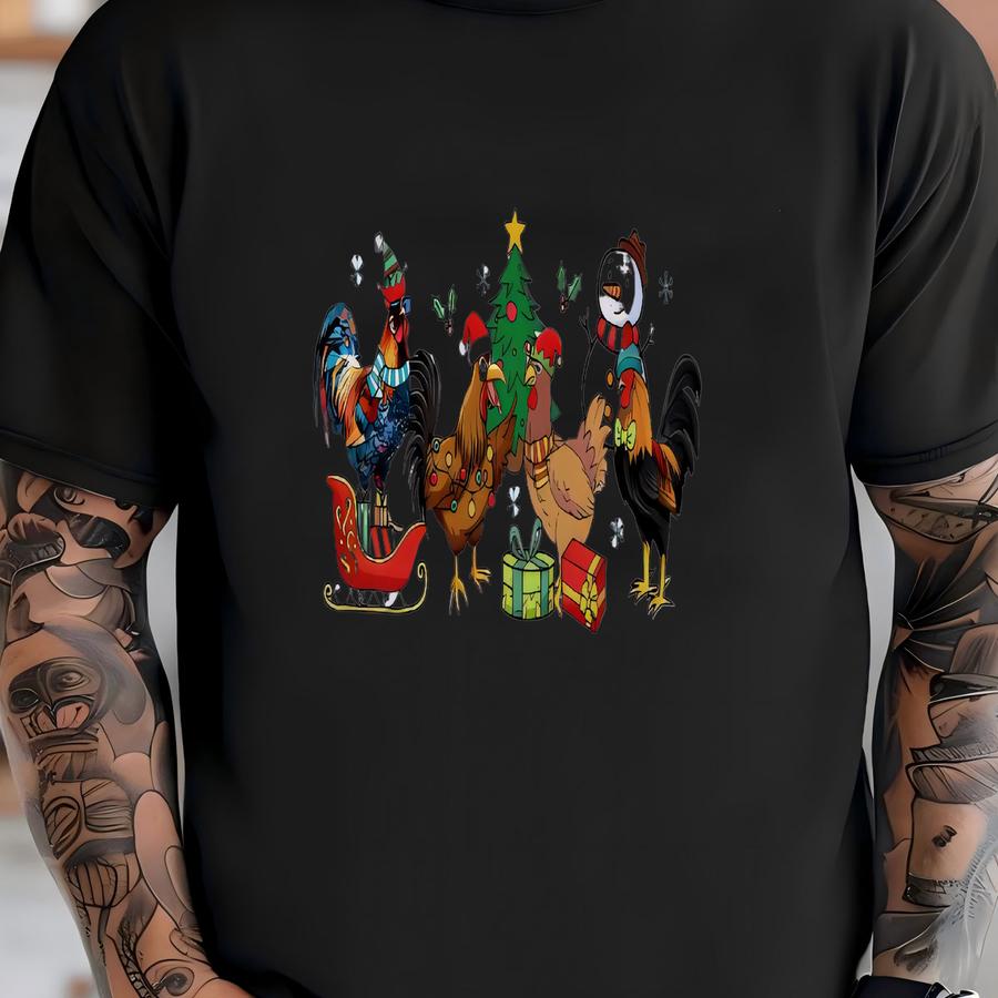 Christmas Chicken Baby Bodysuit, Santa Baby Outfit, Funny Chicken Baby Clothes, Tis The Season Baby Romper, Christmas Baby Gift T-shirt