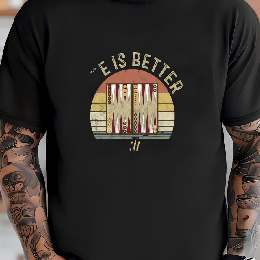 Backgammon Shirt / Tank Top / Hoodie, Funny Backgammon Game Tshirt, Backgammon Gift, Backgammon Lover Tee, Lucky Backgammon Player Hoodie T-shirt