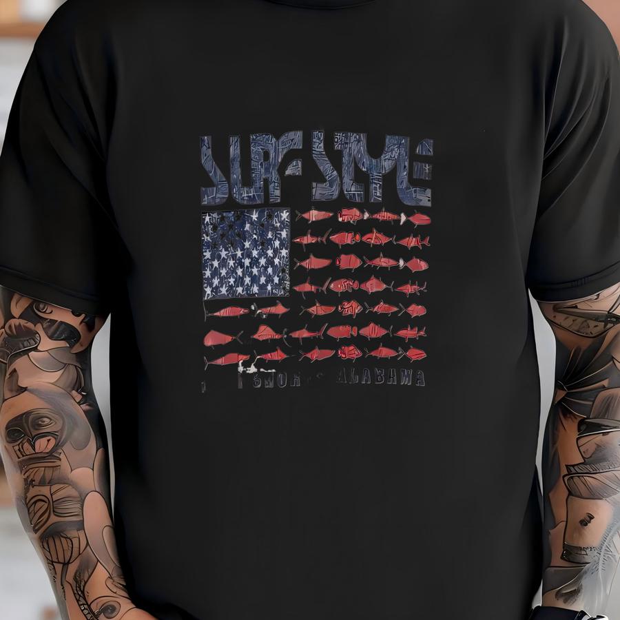 Y2k Surf Style Sweatshirt Large Vintage Gulf Shores Sweater Jumper Pullover Crewneck White Size L T-shirt