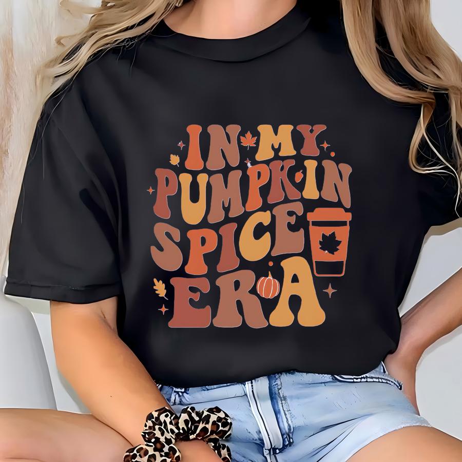 Pumpkin Spice Era Shirt: Fall Coffee Latte T-shirt