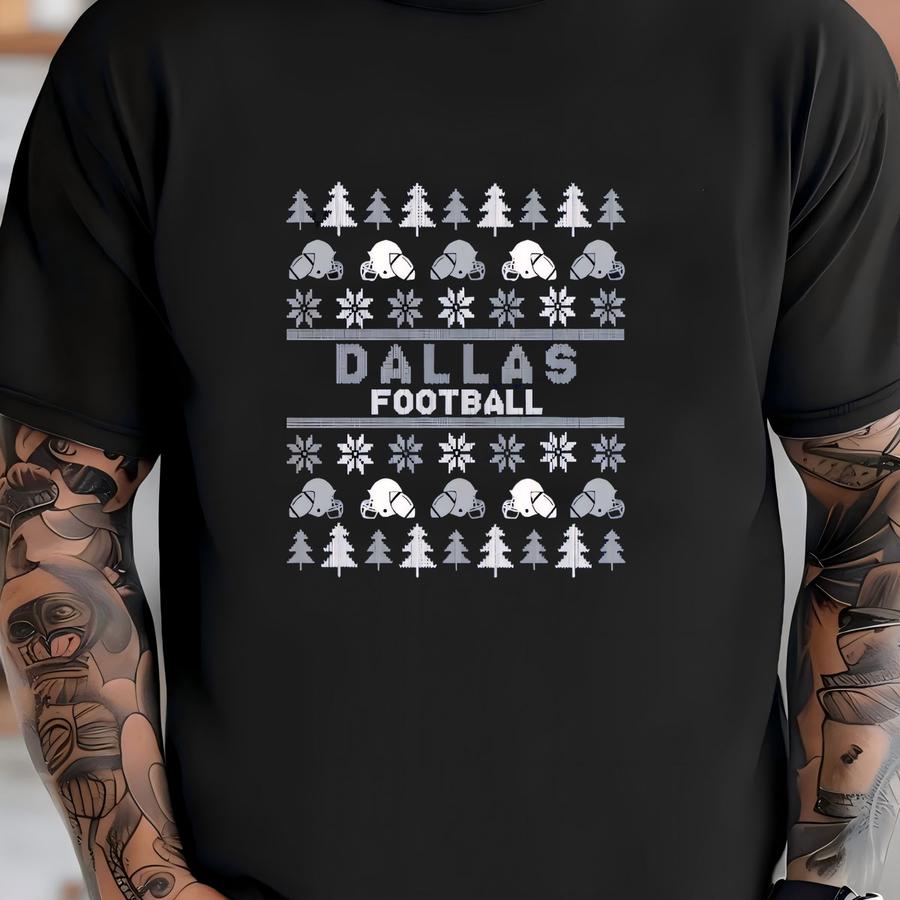 Retro Football Ugly Pattern Christmas Sweatshirt, Football Team Vintage Unisex Hoodie, Football Dad Shirt, Christmas Gifts T-shirt