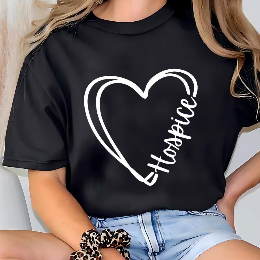 Heart Hospice Shirt, Cute Hospice Nurse Shirt, Hospice Nurse Gift, Hospice Shirt, Hospice Worker, Hospice Nursing Shirt, Hospice Nurse Gifts T-shirt