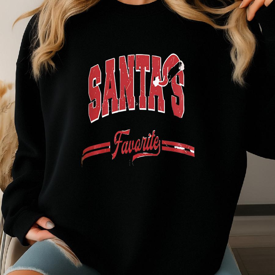 Vintage Santas Favorite Sweatshirt, Christmas Crewneck, Family Christmas Sweater, Santa Sweatshirt, Christmas Clothes, For Women And Men Sweatshirt Vintage Santas Favorite Sweatshirt, Christmas Crewneck, Family Christmas Sweater, Santa Sweatshirt, Christmas Clothes, For Women And Men Sweatshirt