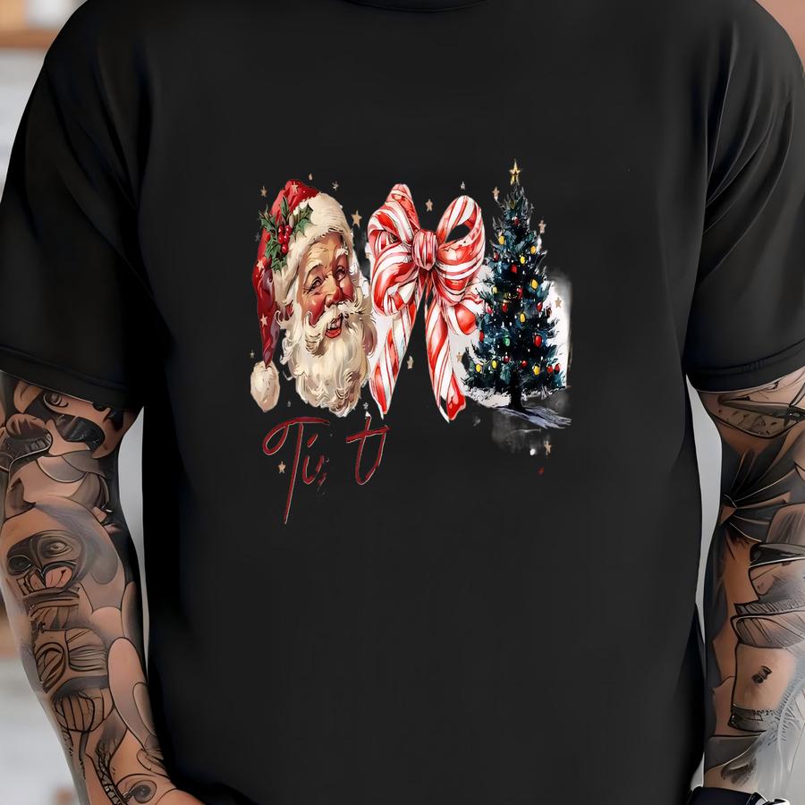 Tis The Season Shirt, Christmas Shirt, Christmas Tree Shirt, Santa Shirt, Merry Christmas Tee, Holiday Shirts, Christmas Gift T-shirt