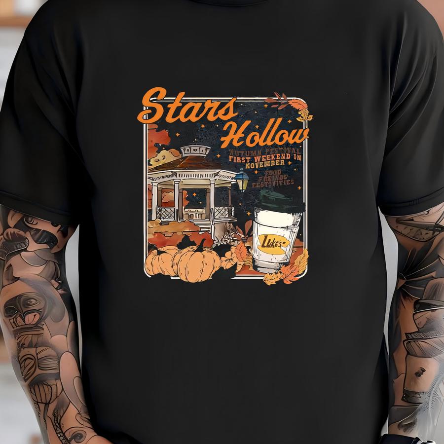 Stars Hollow Shirt, Gilmore Girls Shirt, Fall Vibes Shirt, Luke's Diner Coffee, Autumn Festival, Lukes Diner, Dragoy Inn T-shirt