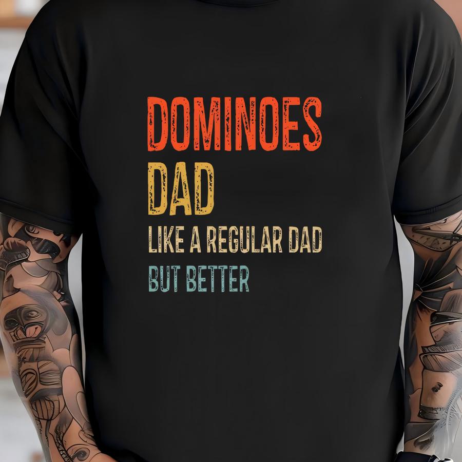 Domino Dad Shirt / Tank / Hoodie, Dominoes Shirt, Dominoes Gift For Him, Dominoes Lover Tee, Lucky Dominoes Player Tshirt, Game Night Shirt T-shirt