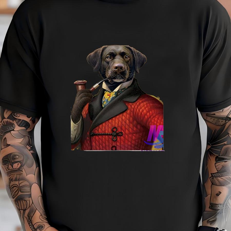 Custom Royal Pet Portrait: Unique Hand-drawn Art (digital Download) T-shirt
