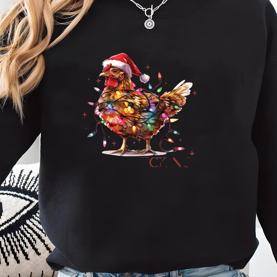 Tis The Season To Be Chicking Shirt, Christmas Family Matching Shirts, Holiday Group Shirt, Santa Shirt, Christmas Sweater, Pajama Top Sweatshirt