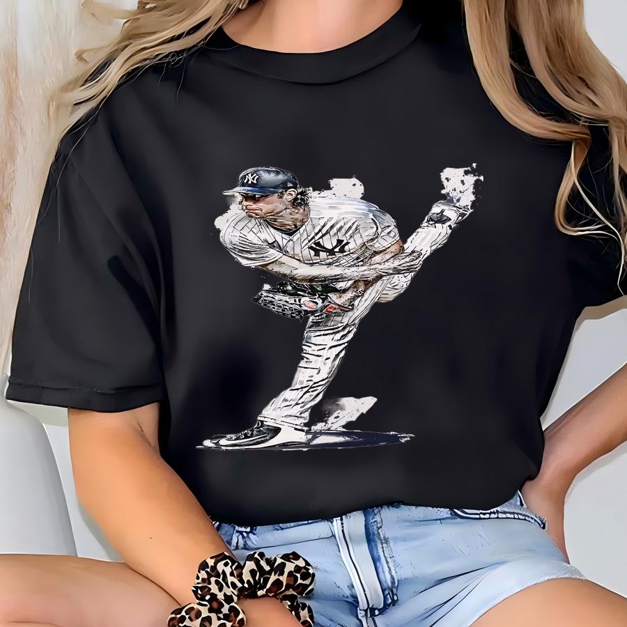 Gerrit Cole Poster, New York Wall Art Print, Baseball Sports Poster, Mlb Canvas Print, Mlb Framed Poster, Baseball Poster - G18 T-shirt