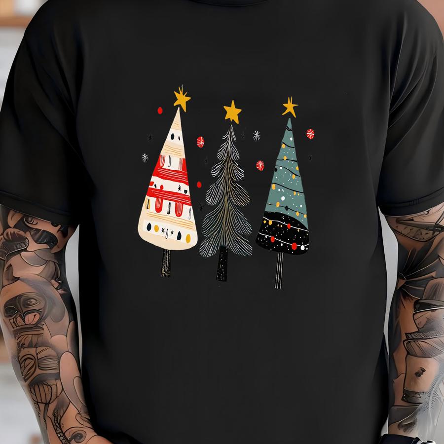 Christmas Shirt: Merry Bright Christmas Tree Tee T-shirt