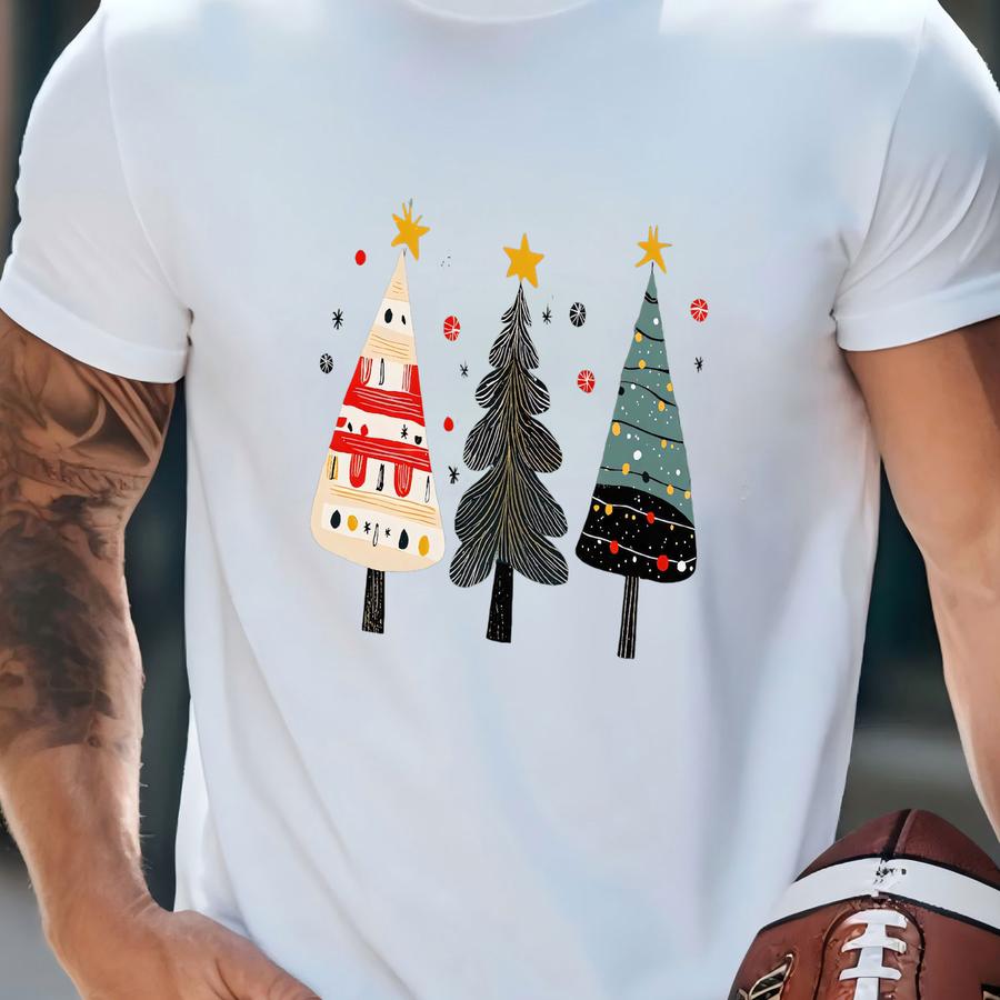 Christmas Shirt: Merry Bright Christmas Tree Tee T-shirt Christmas Shirt: Merry Bright Christmas Tree Tee T-shirt