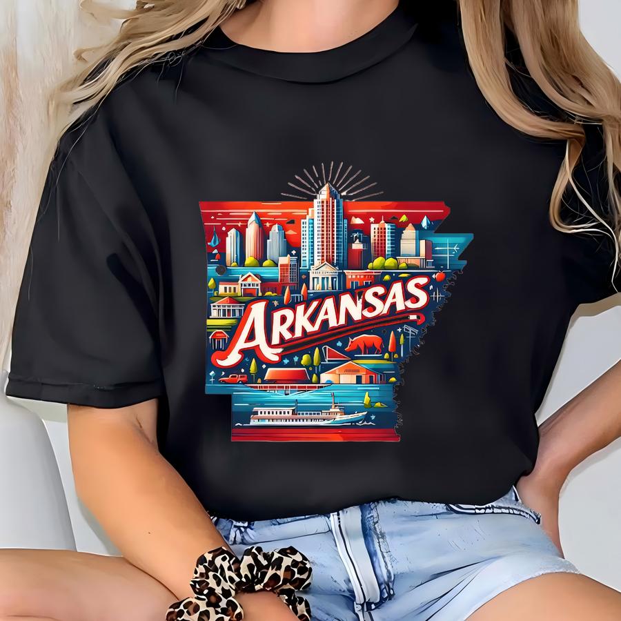 Arkansas Sweatshirt, Arkansas Hoodie, Arkansas Gift, Arkansas Shirt, Game Day Apparel, Arkansas Trip Shirt, Arkansas Fan Sweatshirt T-shirt