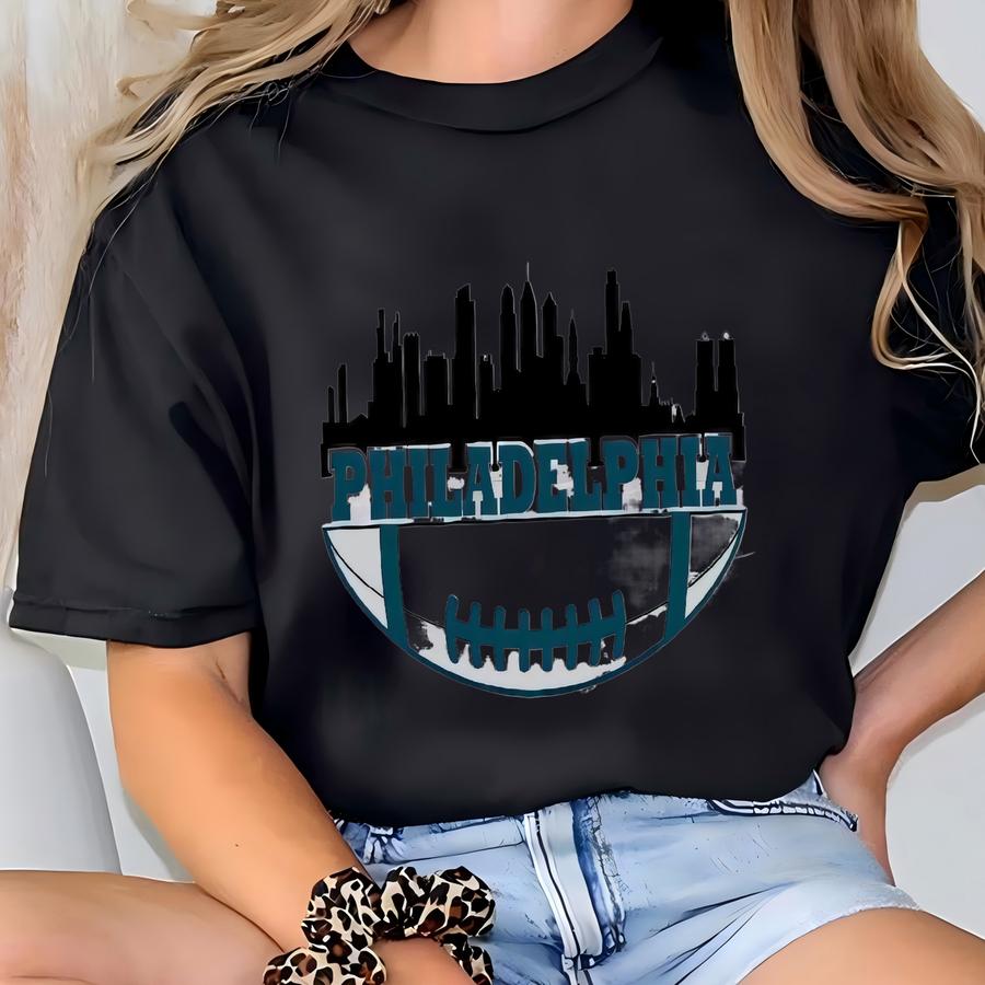 Philadelphia Football Sweatshirt, Eagles Sweatshirt, Philadelphia Football Shirt, Sunday Football, Football Women Shirt, Gameday Apparel T-shirt
