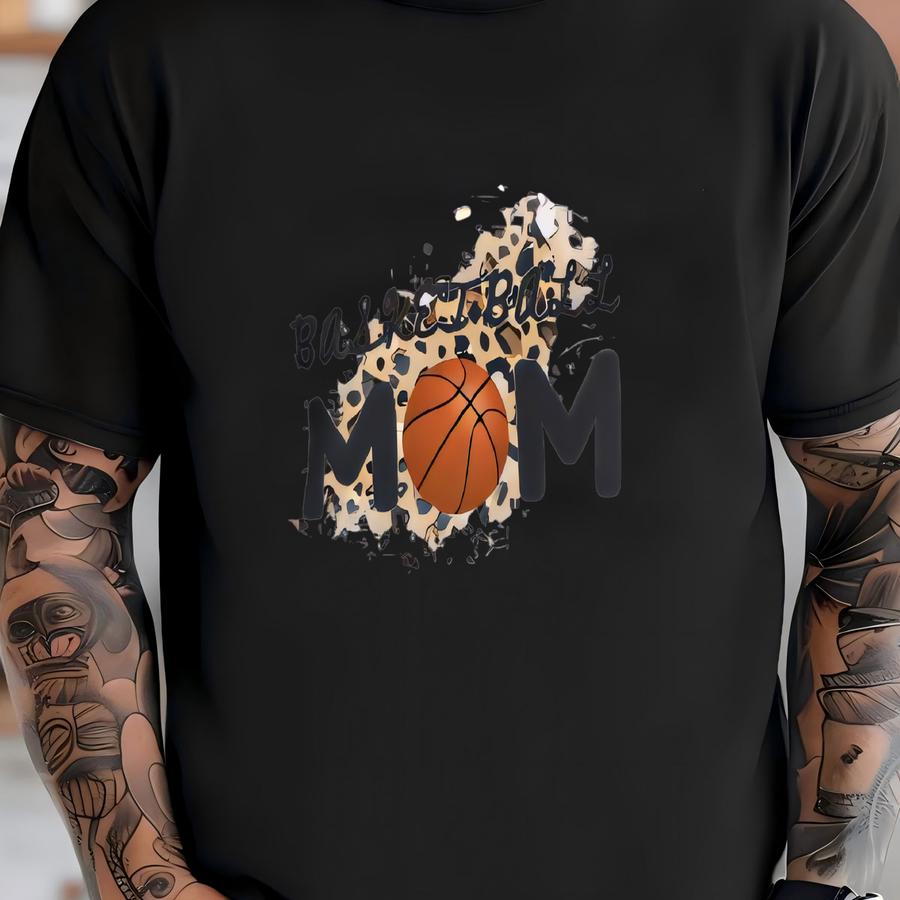 Cheetah Print Basketball Mom Sweatshirt - Unisex T-shirt