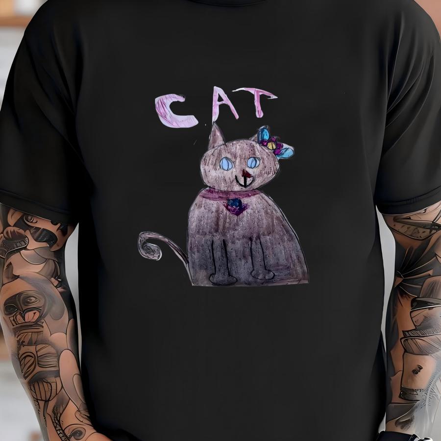 Custom Kid's Art Coffee Mug: Personalized Drawing Gift T-shirt