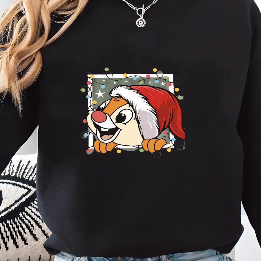Double Trouble Christmas Shirt, Christmas Family Vacation Shirt, Chipmunks Xmas Tee, Christmas Couples Shirt, L109 Sweatshirt