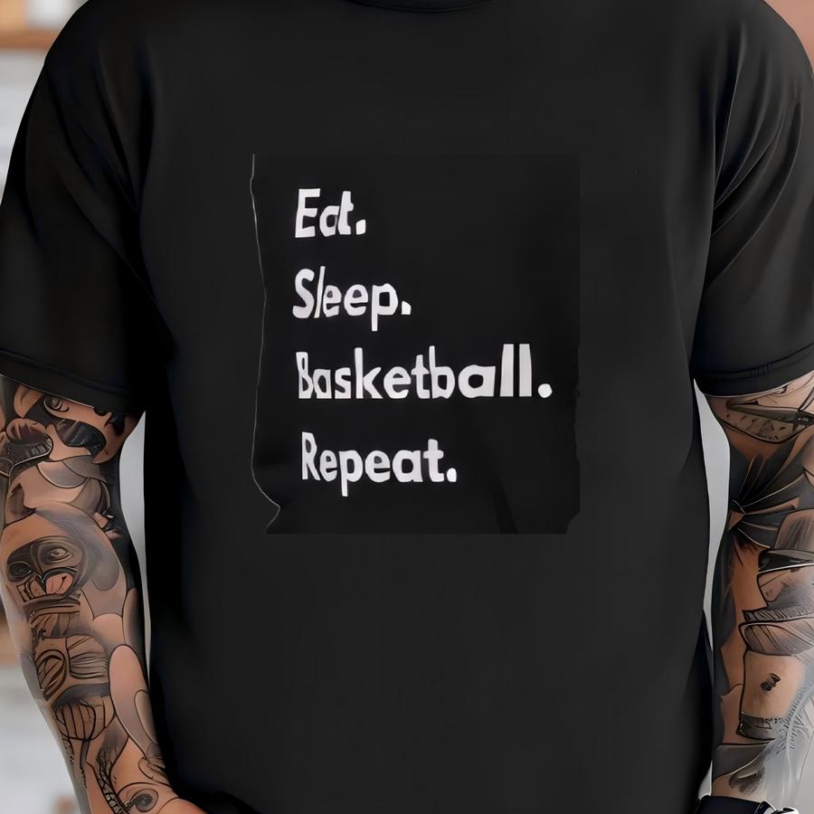 Eat Sp Basketball Repeat Youth Sweatshirt: Kids Crewneck T-shirt