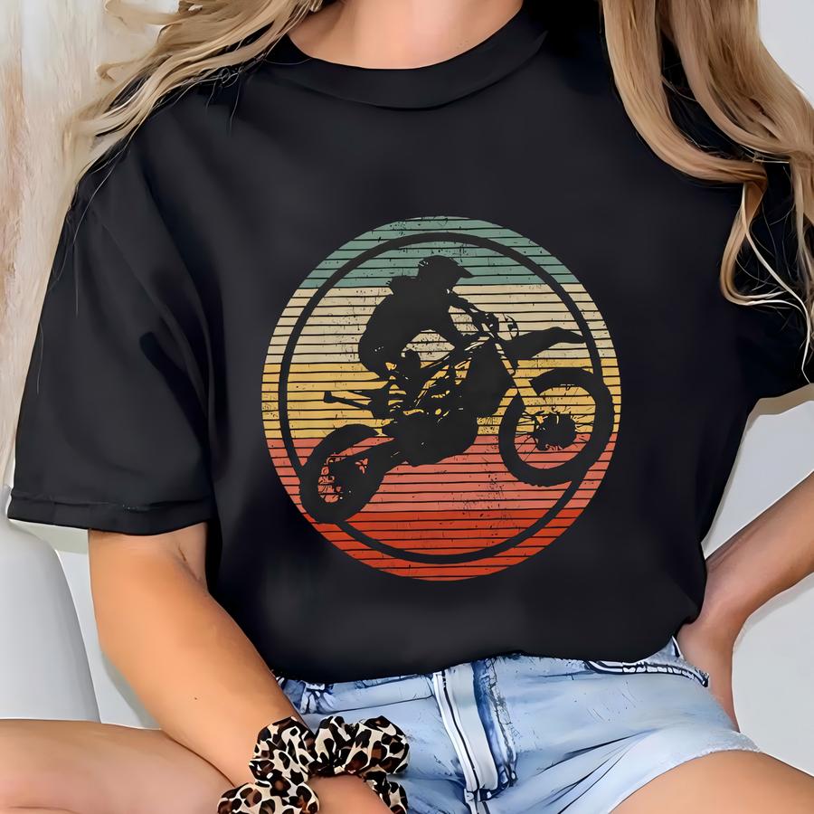 Vintage Motocross Shirt Dirt Bike Tshirt Retro Mx Racing Motorcycle Biker Tee Braap Motocross Gifts Hoodie T-shirt