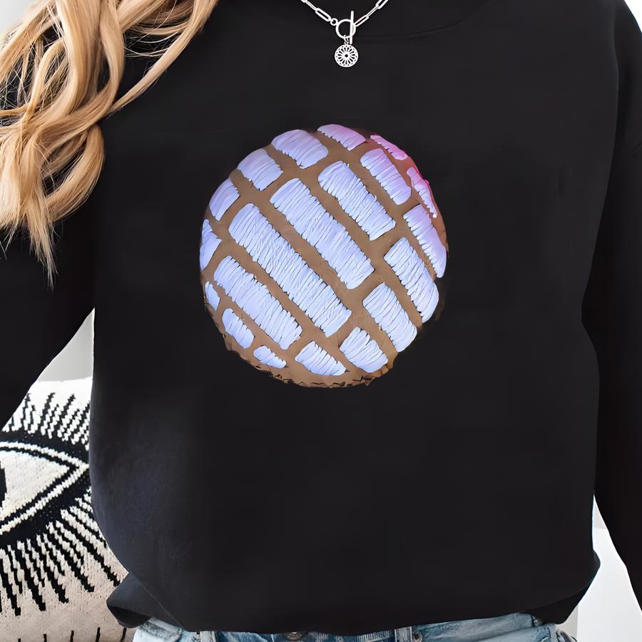 Concha Artisanal Keychain. Typical Mexican Accessories. Ethnic Handmade Keychain Boho Hippie. Mexican Pastry. Creative Gift.pom Pom Keychain Sweatshirt