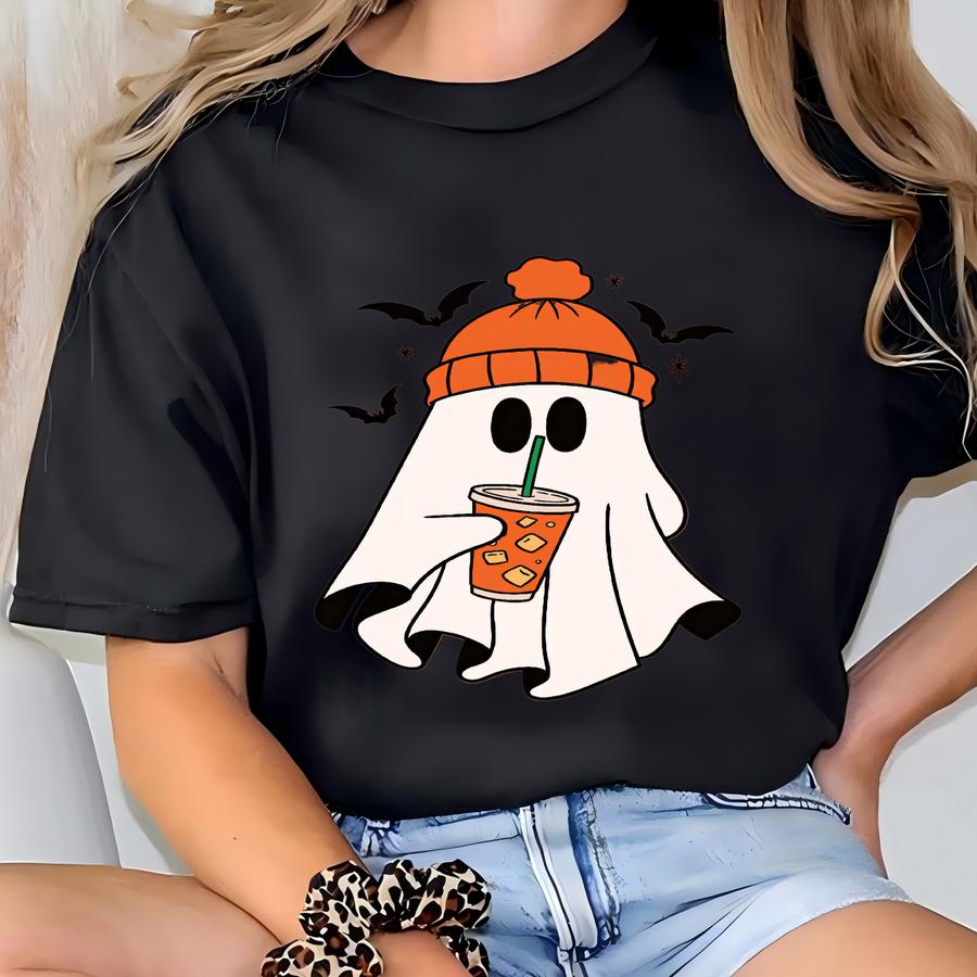 Cute Halloween Shirt, Halloween Women's Shirt, Halloween Ghost Shirt, Spooky Season Shirt, Trick Or Treat Tee T-shirt